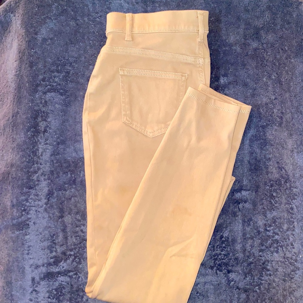 Time & Tru khaki/tan Leggings - M (8-10).
